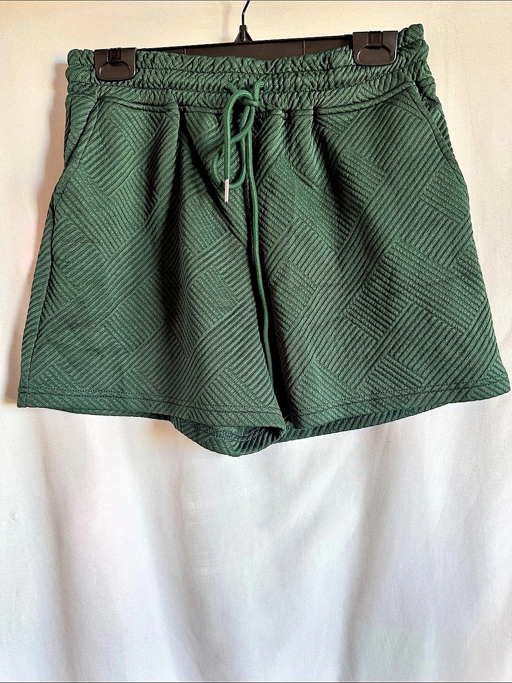 Athletic Shorts Geometric Green Size Medium Like New